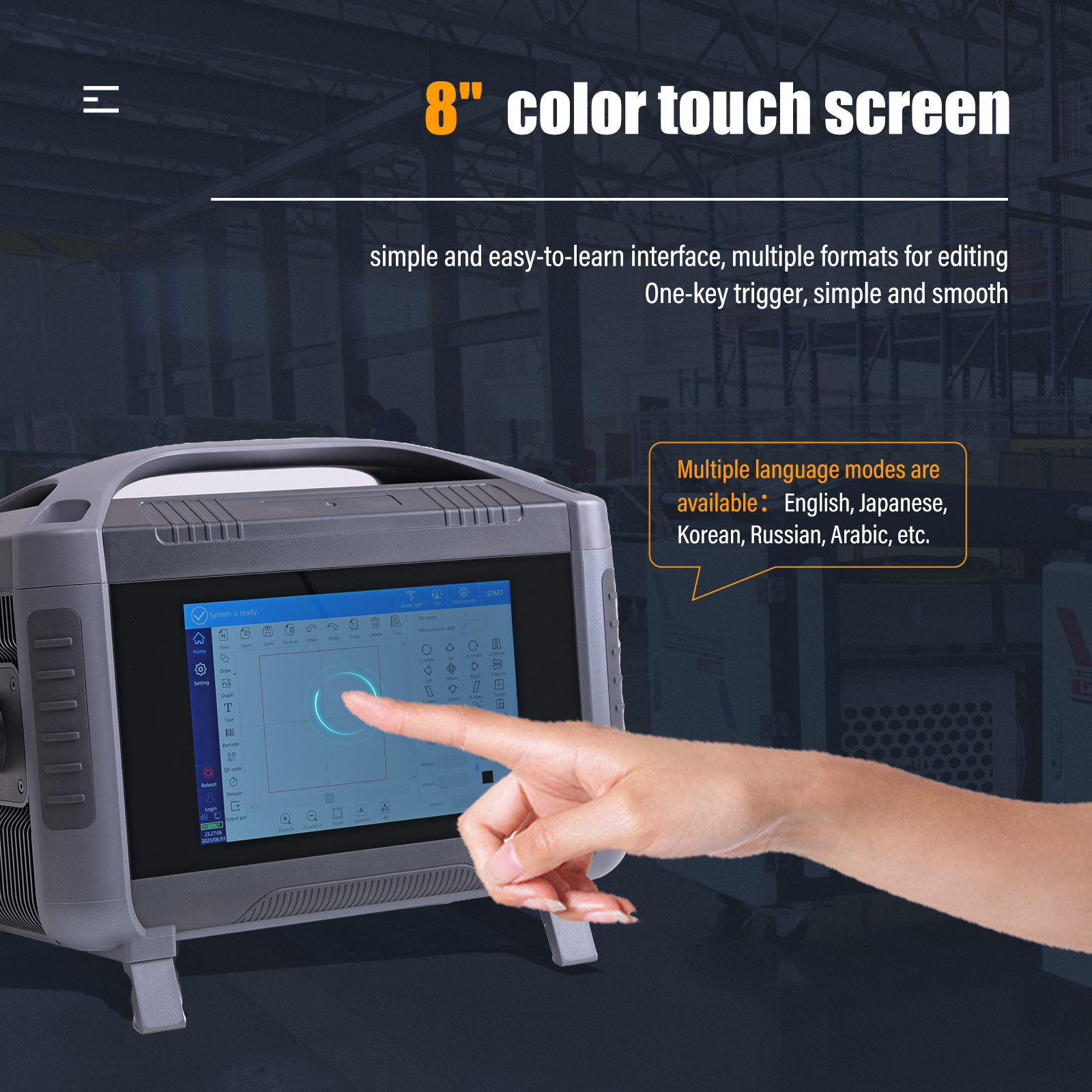 SFX 20W 30W 50W Portable Handheld Laser Marking Machine Fiber Laser Engraver for Metal and Non-metallic Materials